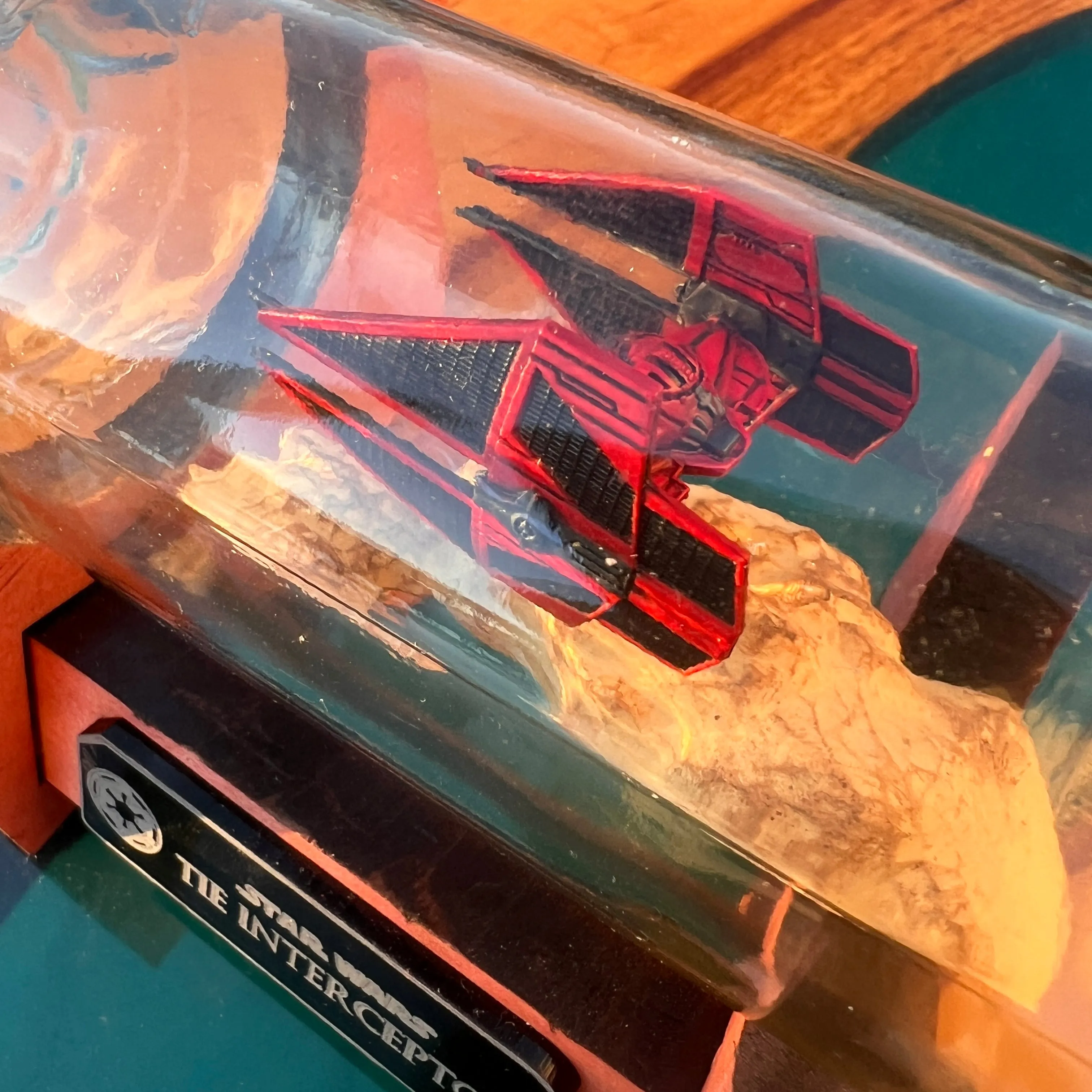 Star Wars Tie Interceptor in a Beer Bottle