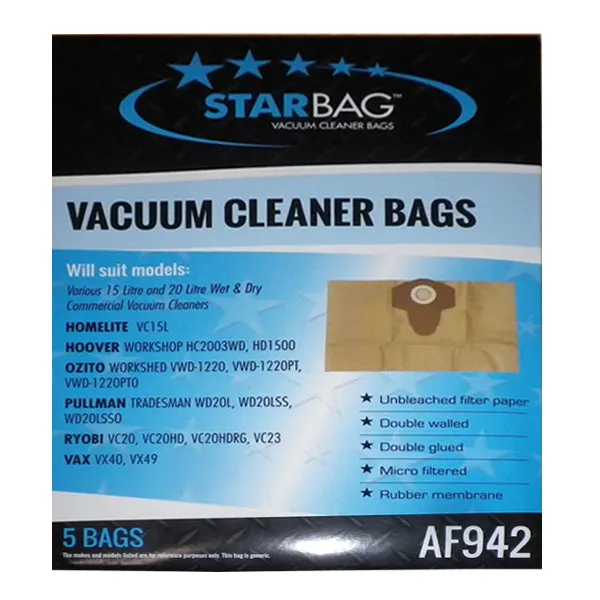 Starbag AF942 Paper Vacuum Cleaner Bags