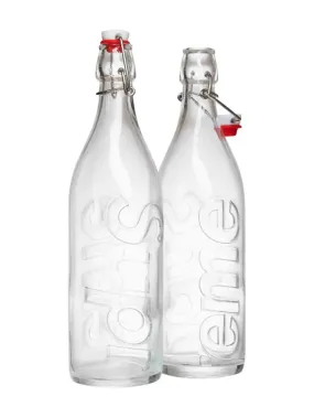 Supreme Swing Top 1.0L Bottle Set of 2 Clear (FW21)