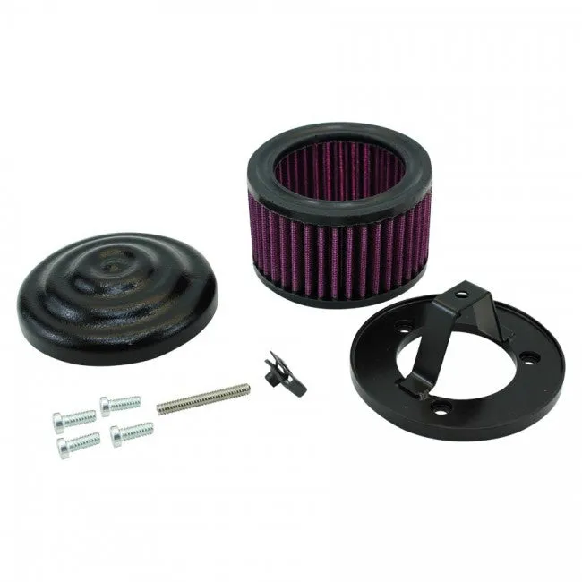 TC Bros black ripple air cleaner (CV Carb or EFI)