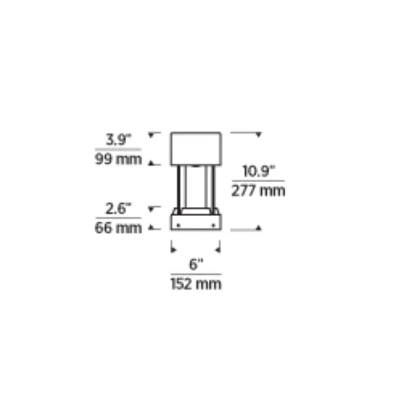 Tech 700OATUR Turbo 11" Tall Outdoor LED Path Light