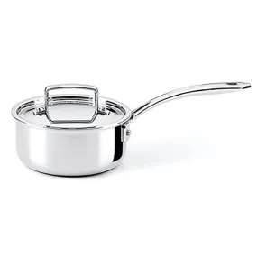 The French Chefs 5 Ply Stainless Steel 1.5 Quart Covered Saucepan