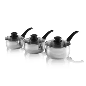 Tower Stainless Steel 3 Piece Pan Set