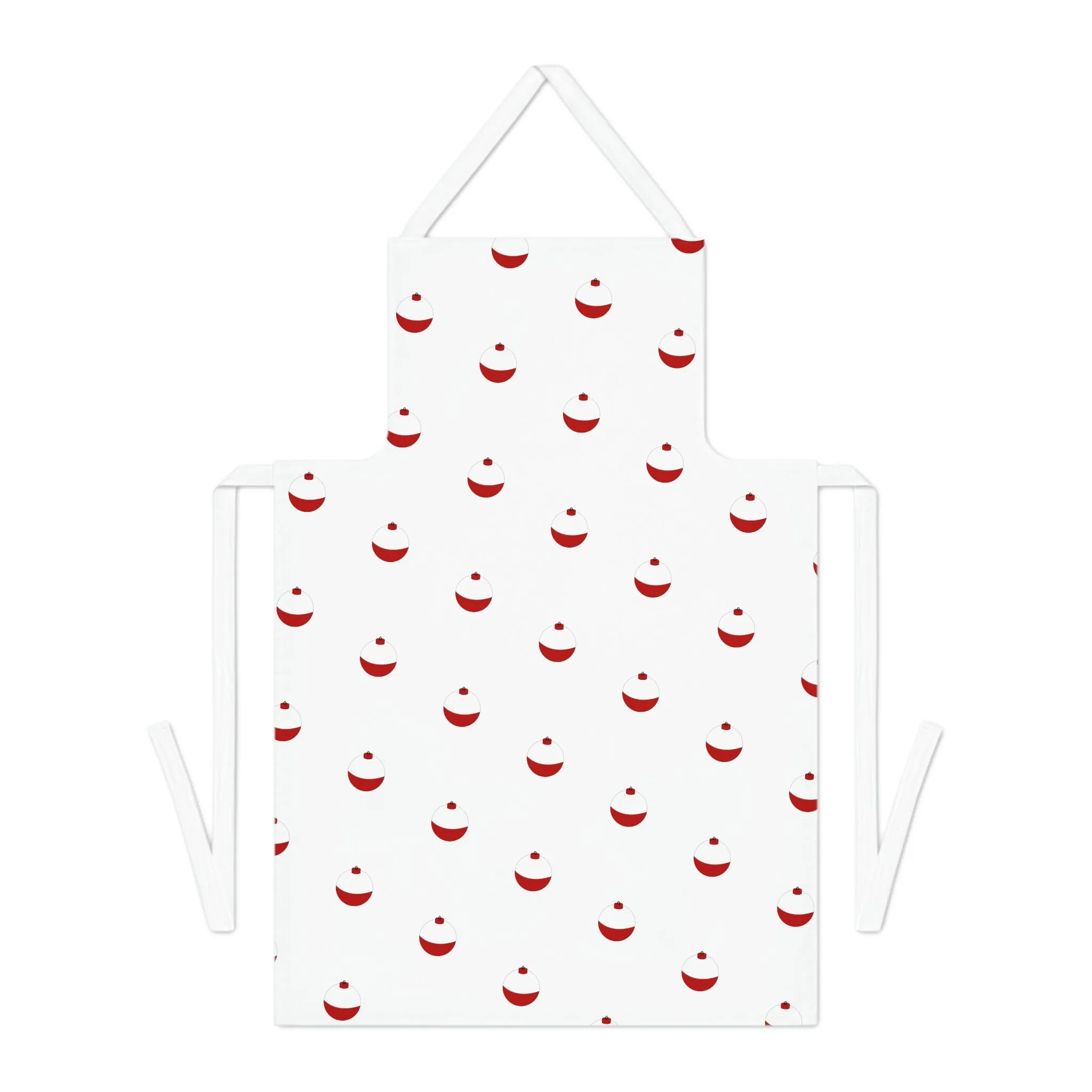 Traditional Red & White Bobber - Adult Apron