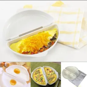 Two Eggs Microwave Omelet Cooker Pan Cooker Omelette Eggs Steamer