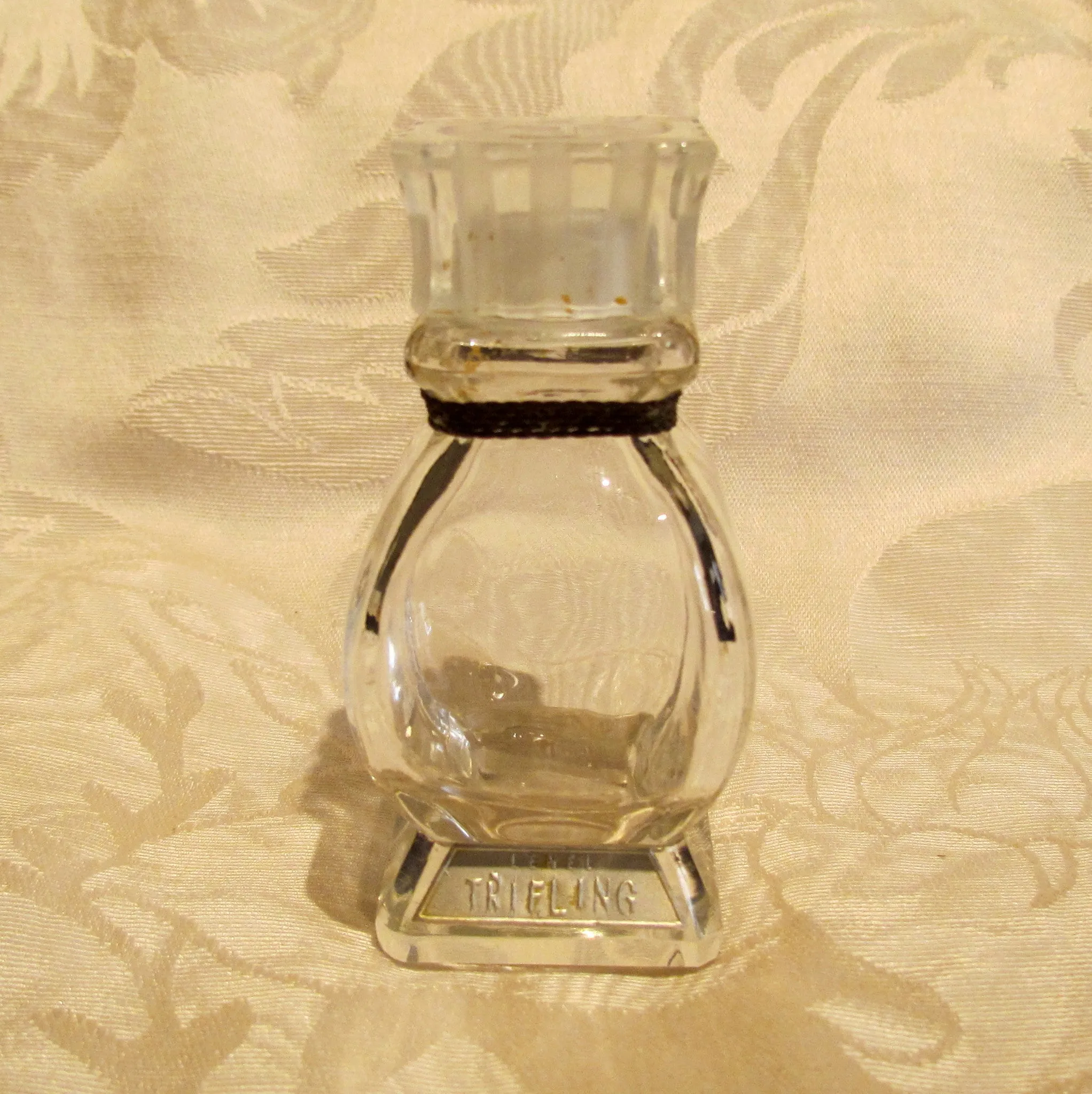 Vintage Lenels Trifling Perfume Bottle 1940s Fragrance Crystal Bottle