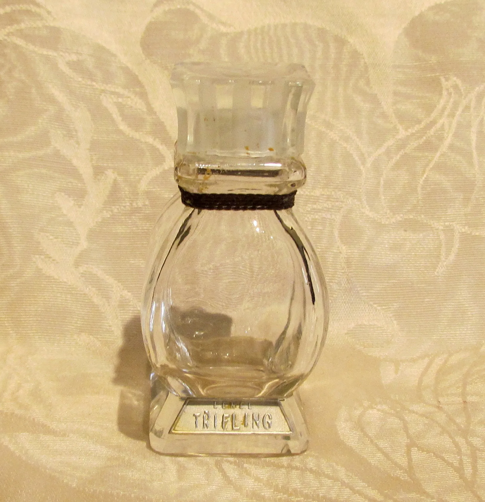 Vintage Lenels Trifling Perfume Bottle 1940s Fragrance Crystal Bottle