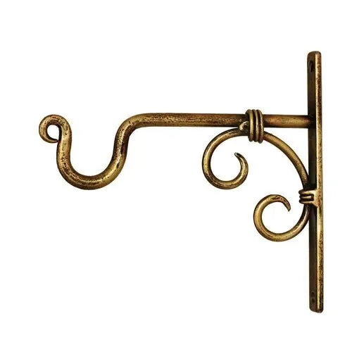 Wall Mounted Golden Iron Lantern Diya Hanger | 22x2x19cm