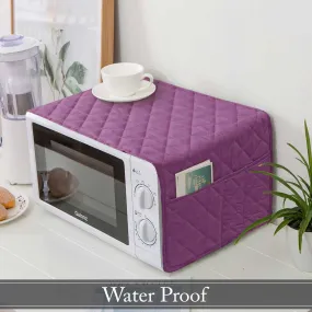 Waterproof Quilted Microwave Oven Cover Lilac