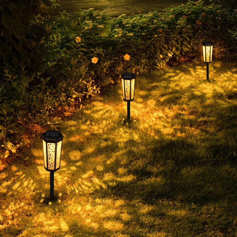 Waterproof Solar Light Outdoor LED Light RGB Garden Stake Lights for Path Walkway Driveway