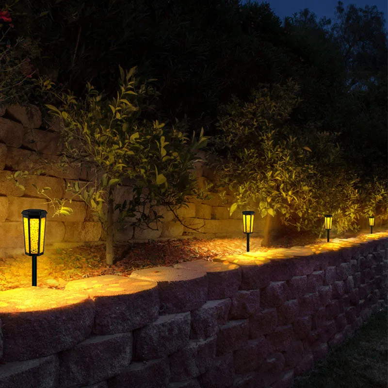 Waterproof Solar Light Outdoor LED Light RGB Garden Stake Lights for Path Walkway Driveway