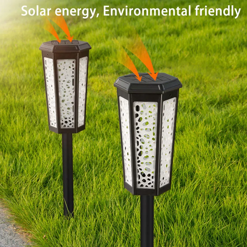 Waterproof Solar Light Outdoor LED Light RGB Garden Stake Lights for Path Walkway Driveway