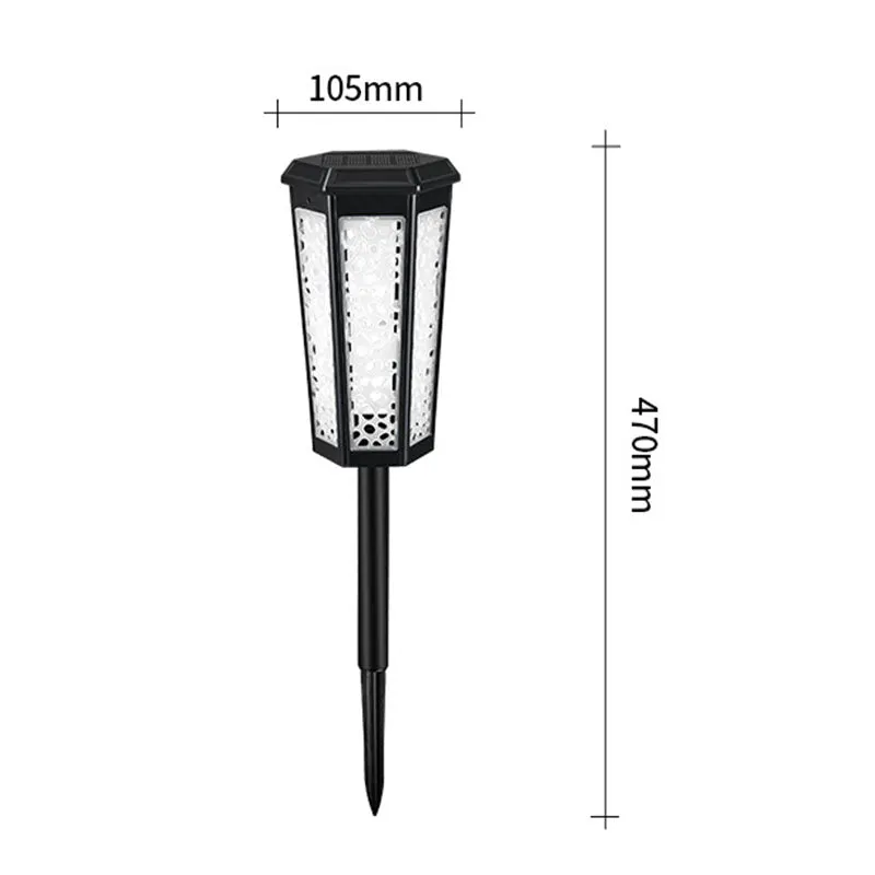 Waterproof Solar Light Outdoor LED Light RGB Garden Stake Lights for Path Walkway Driveway