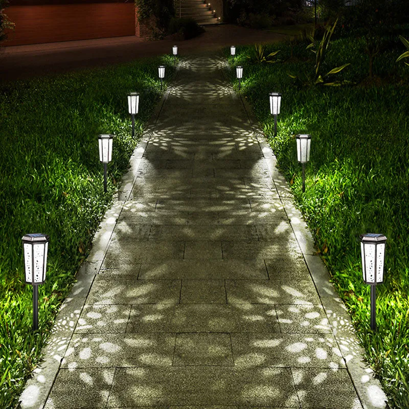 Waterproof Solar Light Outdoor LED Light RGB Garden Stake Lights for Path Walkway Driveway