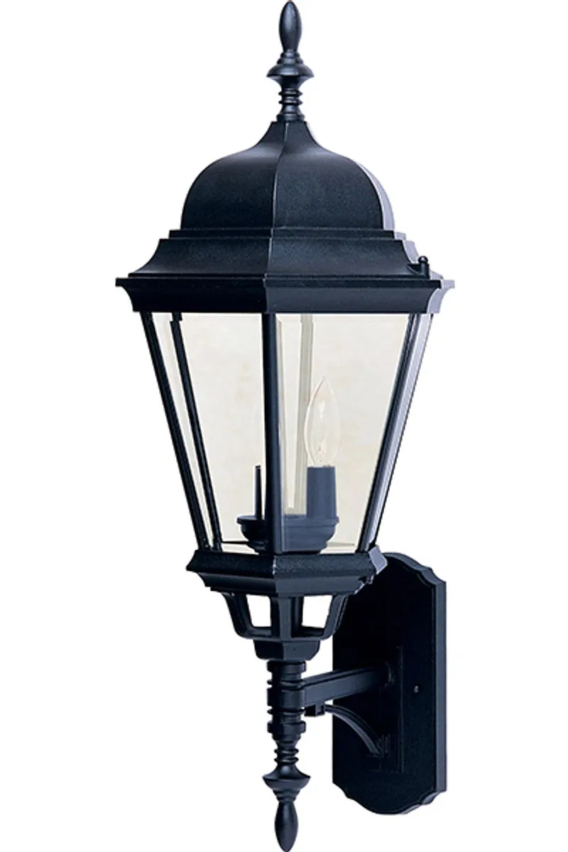 Westlake 28" 3 Light Outdoor Wall Mount in Black