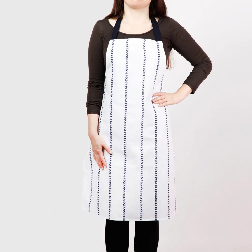 Wheat stripes Apron -  screen printed