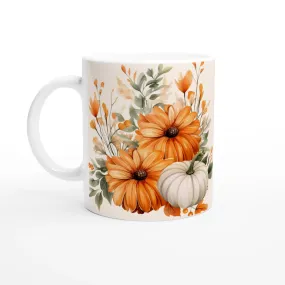 Wildflower and Pumpkin Design - Autumn Charm