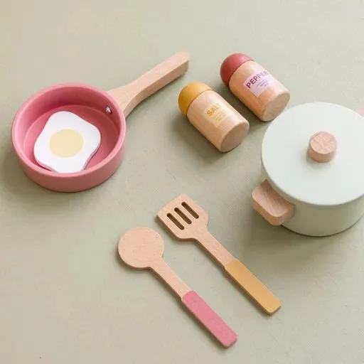 Wooden Mini Play Kitchen Set