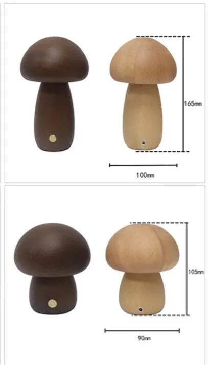 Wooden Mushrooms Night lights