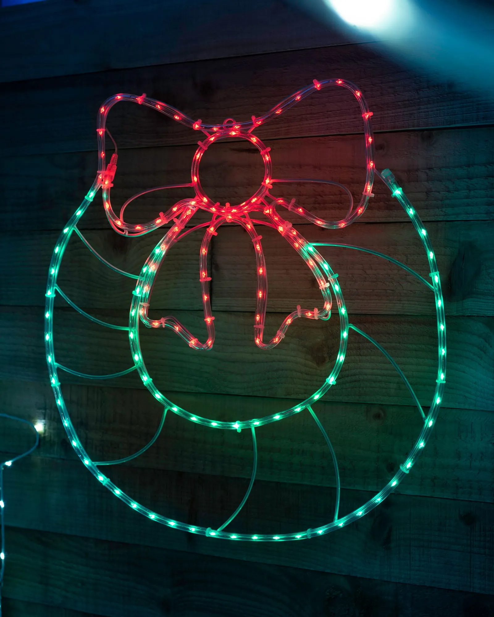 Wreath Rope Light Silhouette, 50 cm