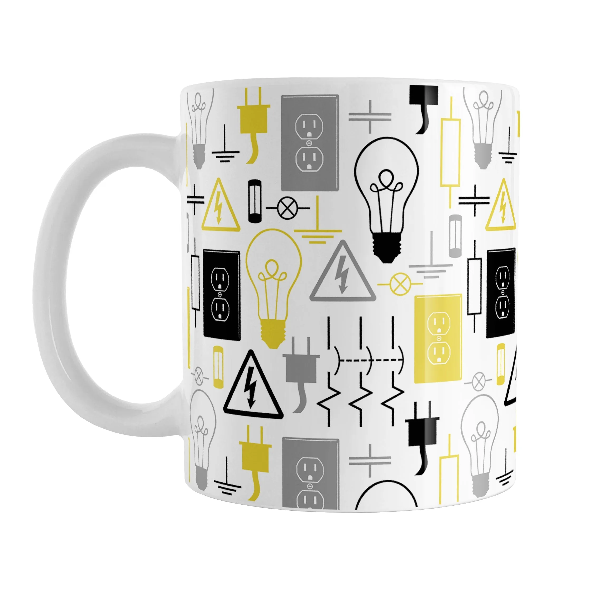 Yellow Electrical Electrician Mug