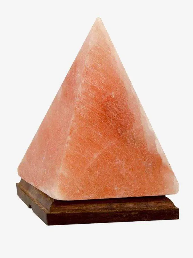 Yoga Studio Pyramid Crafted Himalayan Salt Lamp