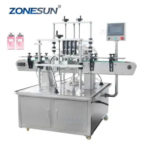 ZONESUN ZS-VTZL4A Vacuum Liquid Perfume Fragrance Filling Machine For Milk Eyewash Cosmetics