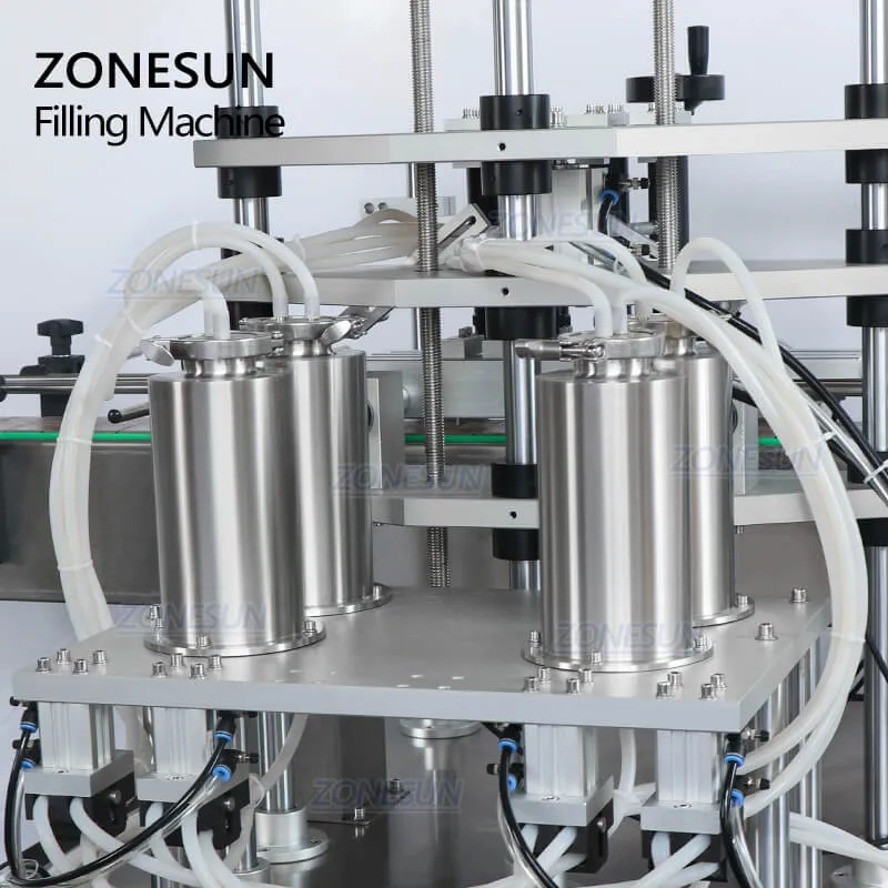 ZONESUN ZS-VTZL4A Vacuum Liquid Perfume Fragrance Filling Machine For Milk Eyewash Cosmetics